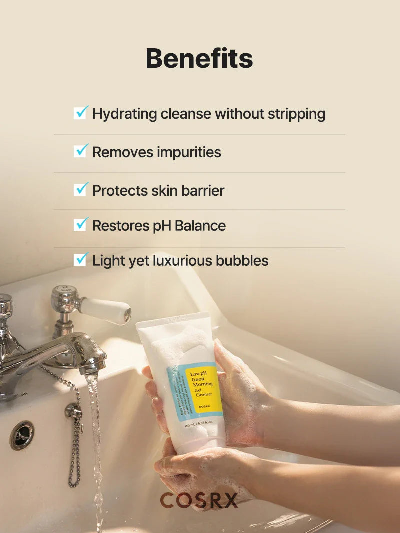 A Photo Of COSRX Low pH Good Morning Gel Cleanser