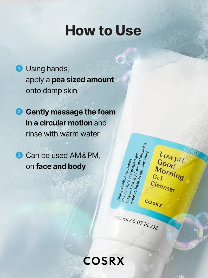 A Photo Of COSRX Low pH Good Morning Gel Cleanser