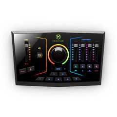 A Photo Of M-Audio - M-Game RGB Dual - Dual USB Streaming Interface with RGB Lighting, Voice FX & Sampler