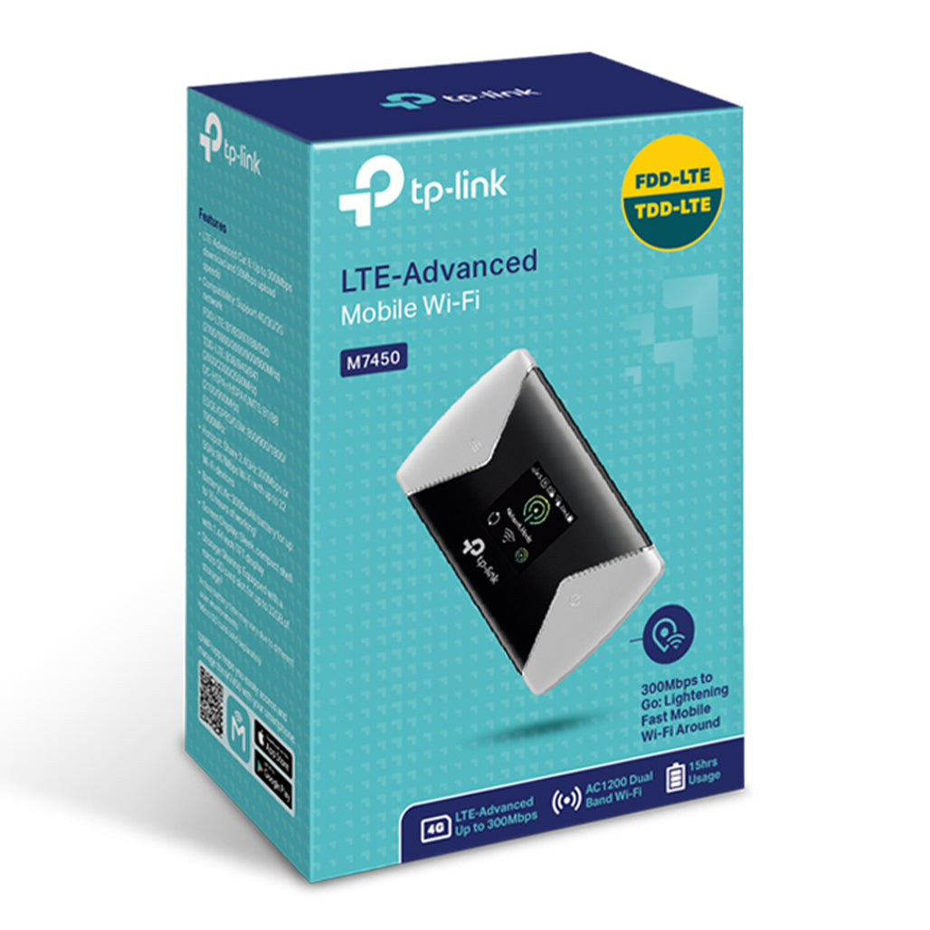 A Photo Of TP-Link M7450 - 300Mbps LTE-Advanced Mobile Wi-Fi Router