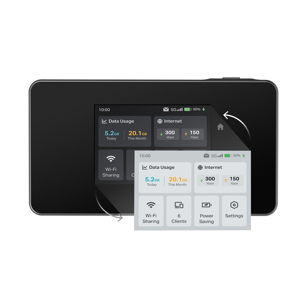 A Photo Of TP-Link M8550 5G Mobile Wi-Fi Router