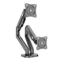 Kaloc/Zeno M8D Dual Monitor Mount – Adjustable for Screens 17 to 30 Inches with VESA Compatibility