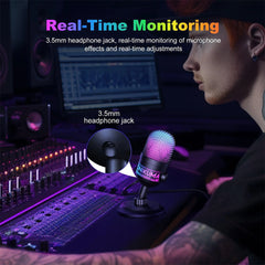 A Photo Of Onikuma M930 Studio RGB Microphone