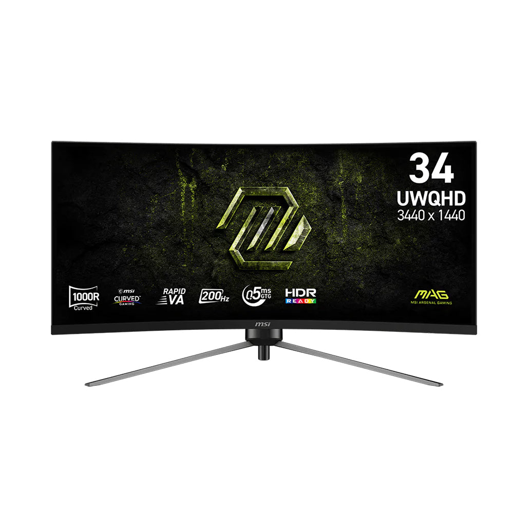 A Photo Of MSI MAG 345CQRF E20 - 34” Curved Ultrawide Gaming Monitor