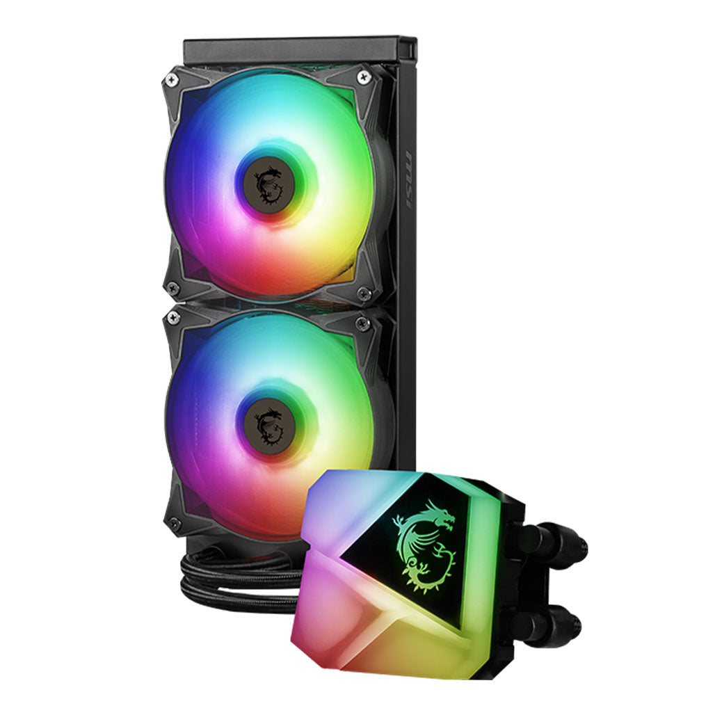 A Photo Of MSI MAG Coreliquid C240 - ARGB CPU Cooler with High Thermal Dissipation