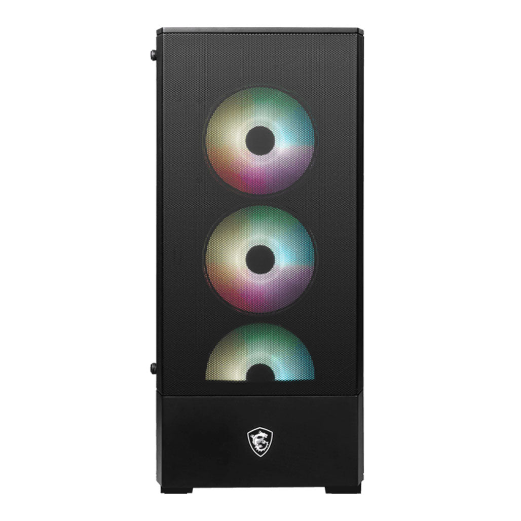 A Photo Of MSI MAG Forge 112R - Mid-Tower Gaming Desktop Case with ARGB Lighting