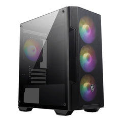 A Photo Of MSI MAG Forge M100A Micro-ATX Tower Gaming Case