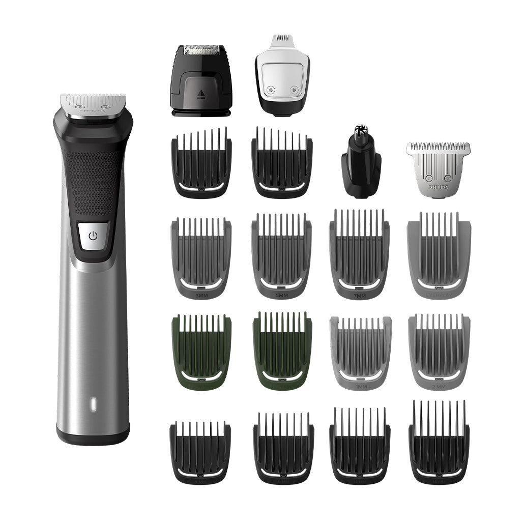 A Photo Of Philips Norelco Multigroom 7000 MG7750/49 – All-in-One Trimmer for Face, Head & Body, 23-Piece Kit, DualCut Blades, 5-Hour Runtime