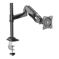 KALOC/ZENO MH10B Single Monitor Arm with Internal Gas Spring - Adjustable Mount for 17-33 Inch Screens