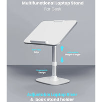 Moxedo MX-FLS023 Adjustable Laptop and Book Stand – Ergonomic Desk Riser for MacBook, Tablets & Reading