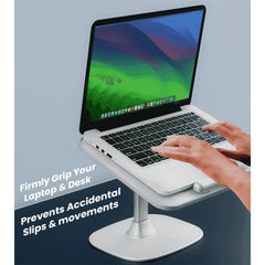 A Photo Of Moxedo MX-FLS023 Adjustable Laptop and Book Stand – Ergonomic Desk Riser for MacBook, Tablets & Reading
