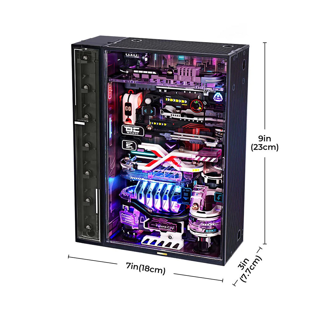 A Photo Of ROKR Future City Marble Run Mechanical 3D Puzzle MR02S