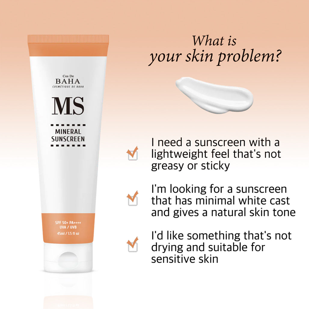 A Photo Of Cos De BAHA MS Hydrating Mineral Sunscreen SPF 50+ – 45ml