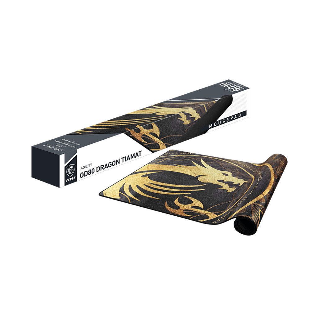 A Photo Of MSI Agility GD80 Dragon Tiamat Gaming MousePad | Extra-Large Silky Surface for Ultimate Gaming Comfort