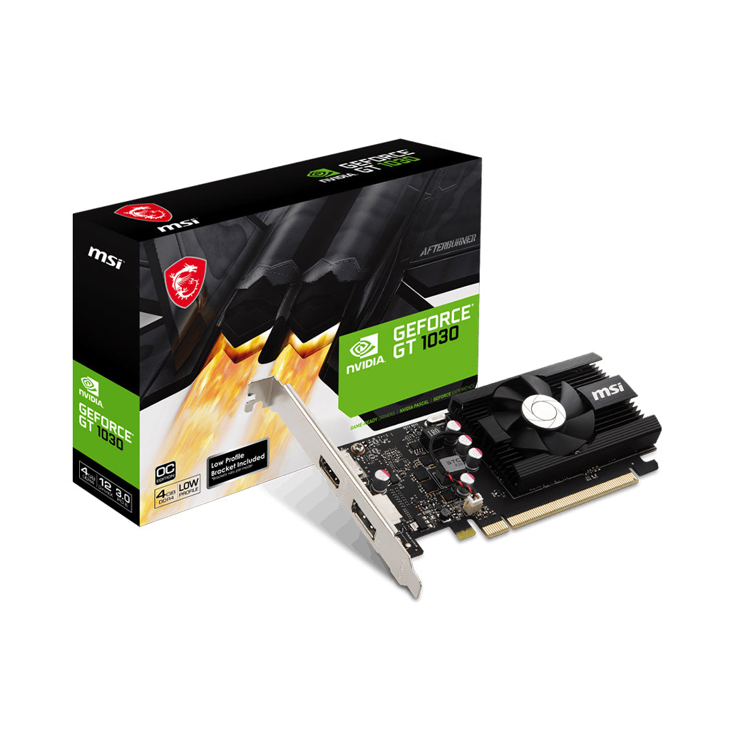 A Photo Of MSI GeForce GT 1030 4GD4 OC – 4GB DDR4 Graphics Card