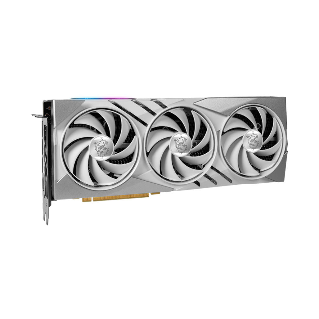 A Photo Of MSI GeForce RTX™ 4070 GAMING X SLIM WHITE 12G – High-Performance Graphics Card with TRI FROZR 3 Cooling and DLSS 3
