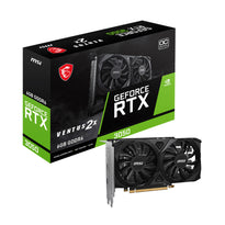 MSI GeForce RTX 3050 VENTUS 2X E 6G OC Graphics Card – High-Performance, Dual-Fan Cooling, 6GB GDDR6, HDMI 2.1 & DisplayPort