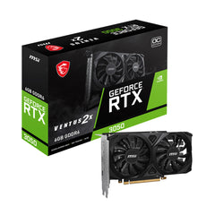 A Photo Of MSI GeForce RTX 3050 VENTUS 2X E 6G OC Graphics Card – High-Performance, Dual-Fan Cooling, 6GB GDDR6, HDMI 2.1 & DisplayPort