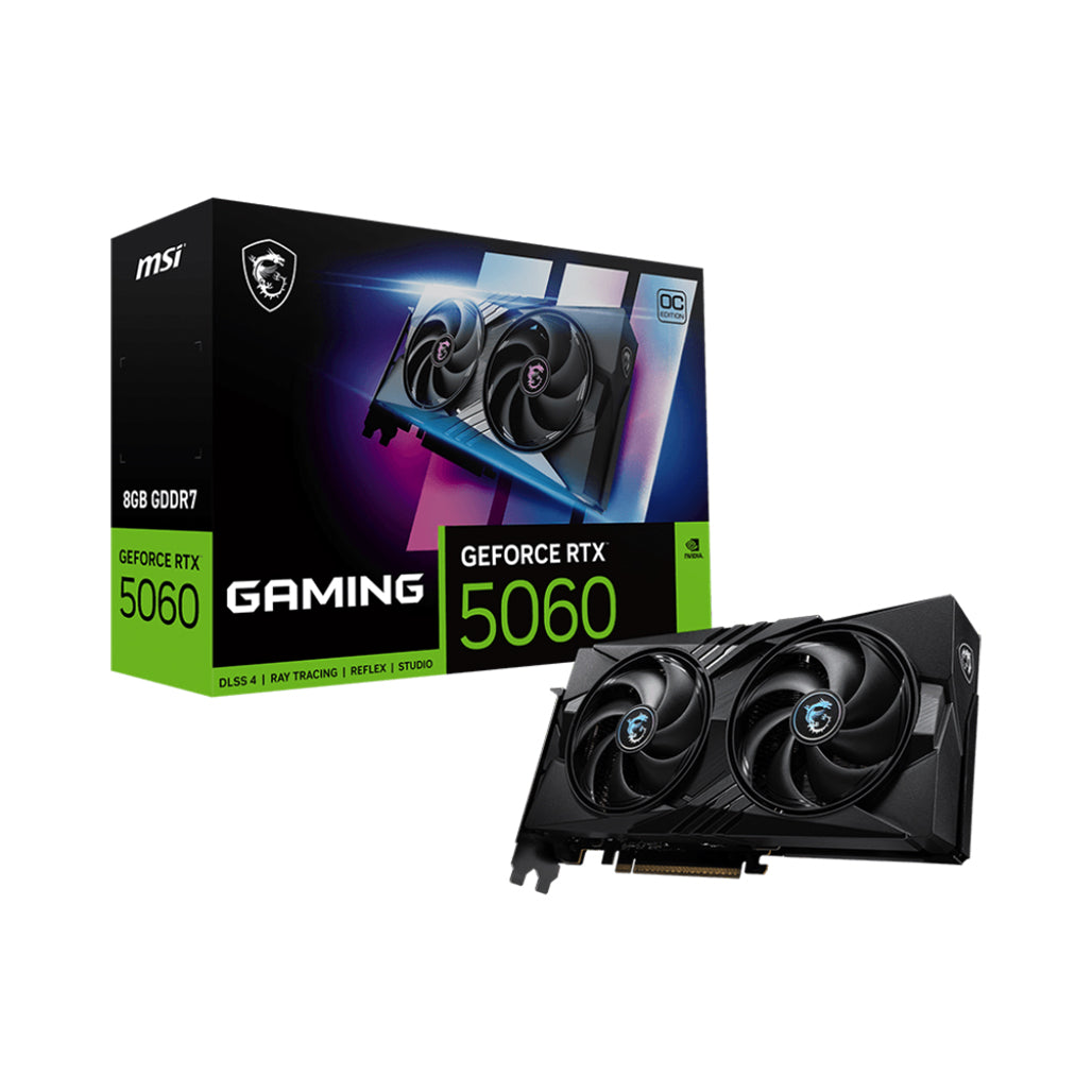 A Photo Of MSI GeForce RTX 5060 GAMING OC 8GB GDDR7 Graphics Card – DLSS 4, Ray Tracing, Blackwell Architecture