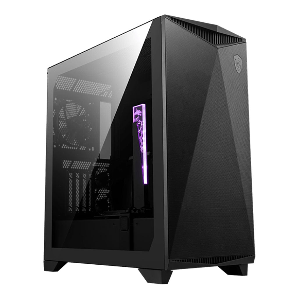 A Photo Of MSI MPG Gungnir 300P Airflow - Mid-Tower Gaming Case with Enhanced Cooling and Omnidirectional GPU Stand