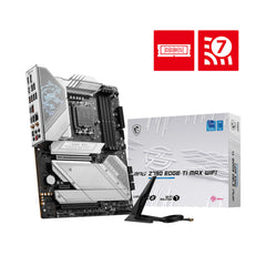 A Photo Of MSI MPG Z790 Edge Ti Max WiFi Motherboard - 911-7E25-005 | Premium ATX Board with PCIe 5.0, DDR5 Support, and Wi-Fi 7