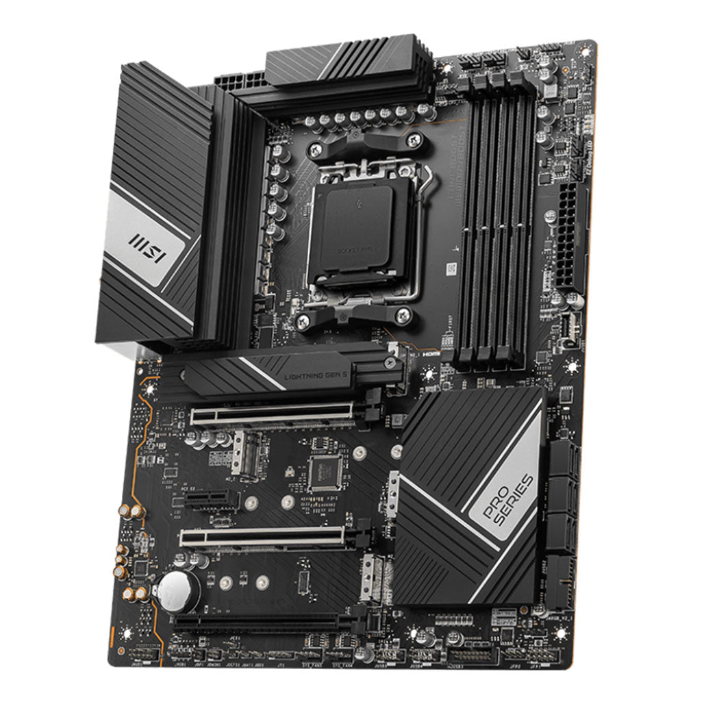A Photo Of MSI PRO X670-P WIFI Motherboard – AMD Ryzen™ 7000 Series, DDR5, Wi-Fi 6E, PCIe 5.0, Enhanced Power Design