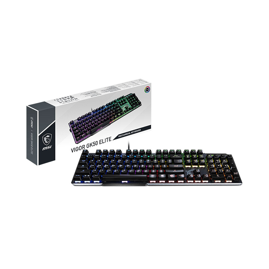 A Photo Of MSI Vigor GK50 Elite LL - Full-Size Wired Mechanical Gaming Keyboard