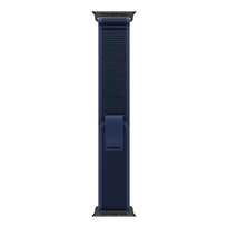 Apple 49mm Blue Trail Loop - M/L - Black Titanium Finish, Nylon Weave, Adjustable Fit, Carbon Neutral