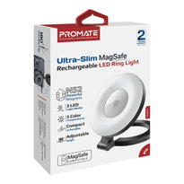 Promate MagHalo Ultra-Slim MagSafe Compatible Rechargeable LED Ring Light