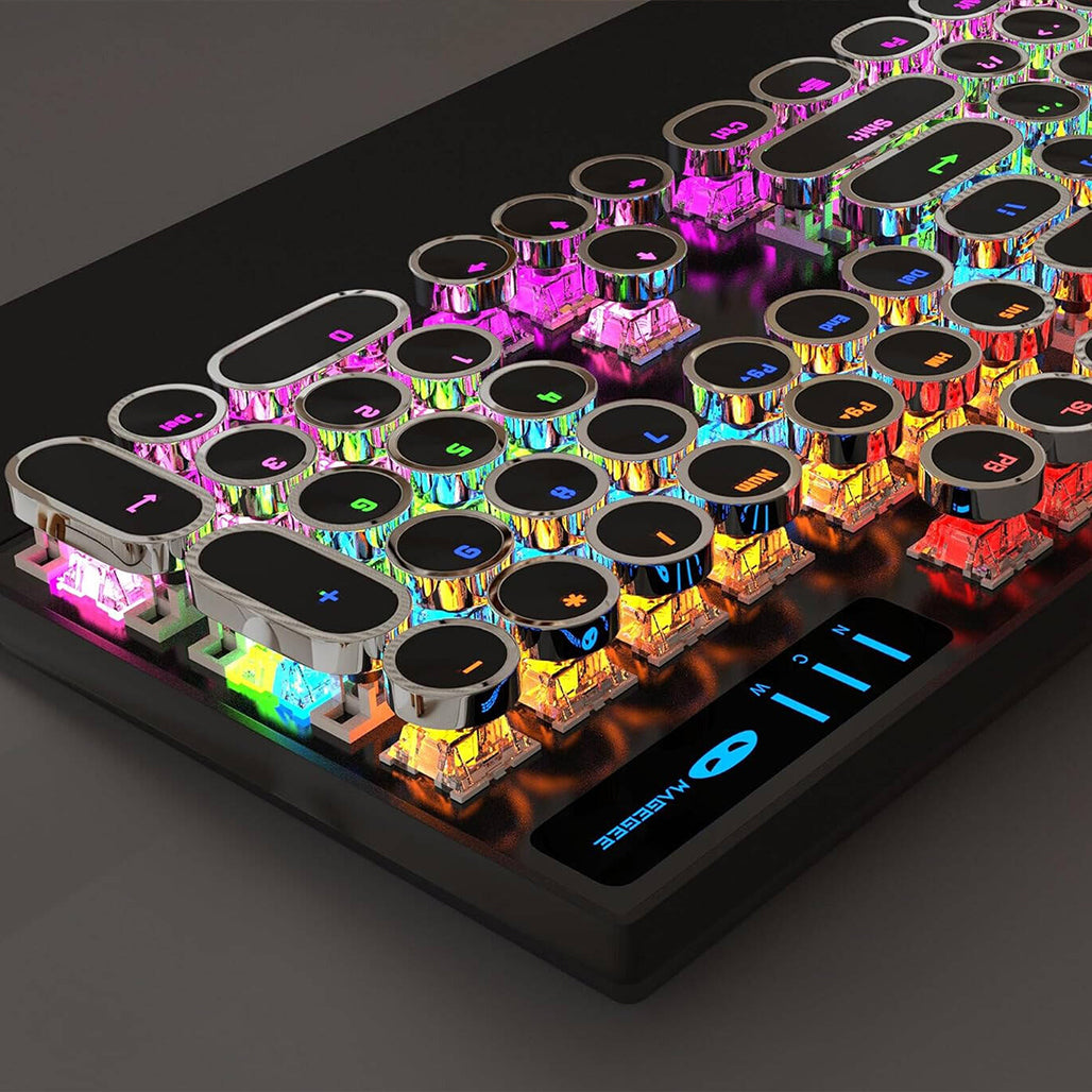 A Photo Of MageGee MK-Storm Punk Mechanical Keyboard with Rest Pad