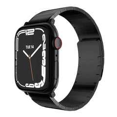 A Photo Of Mageasy Maestro M Magnetic Stainless Steel Band for Apple Watch 38mm/40mm/41mm - Elegant Black Chain Strap