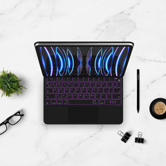 A Photo Of Blupebble Magic Folio with Trackpad English and Arabic Keyboard for iPad Pro 12.9 Inch