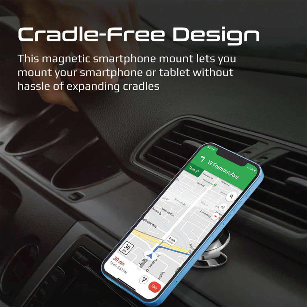 A Photo Of Promate Magnetto-3 360° Anti-Slip Magnetic Mount – Universal Magnetic Phone Holder with Enhanced Stability