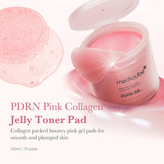 A Photo Of Medicube PDRN Pink Collagen Gel Toner Pad