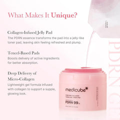 A Photo Of Medicube PDRN Pink Collagen Gel Toner Pad