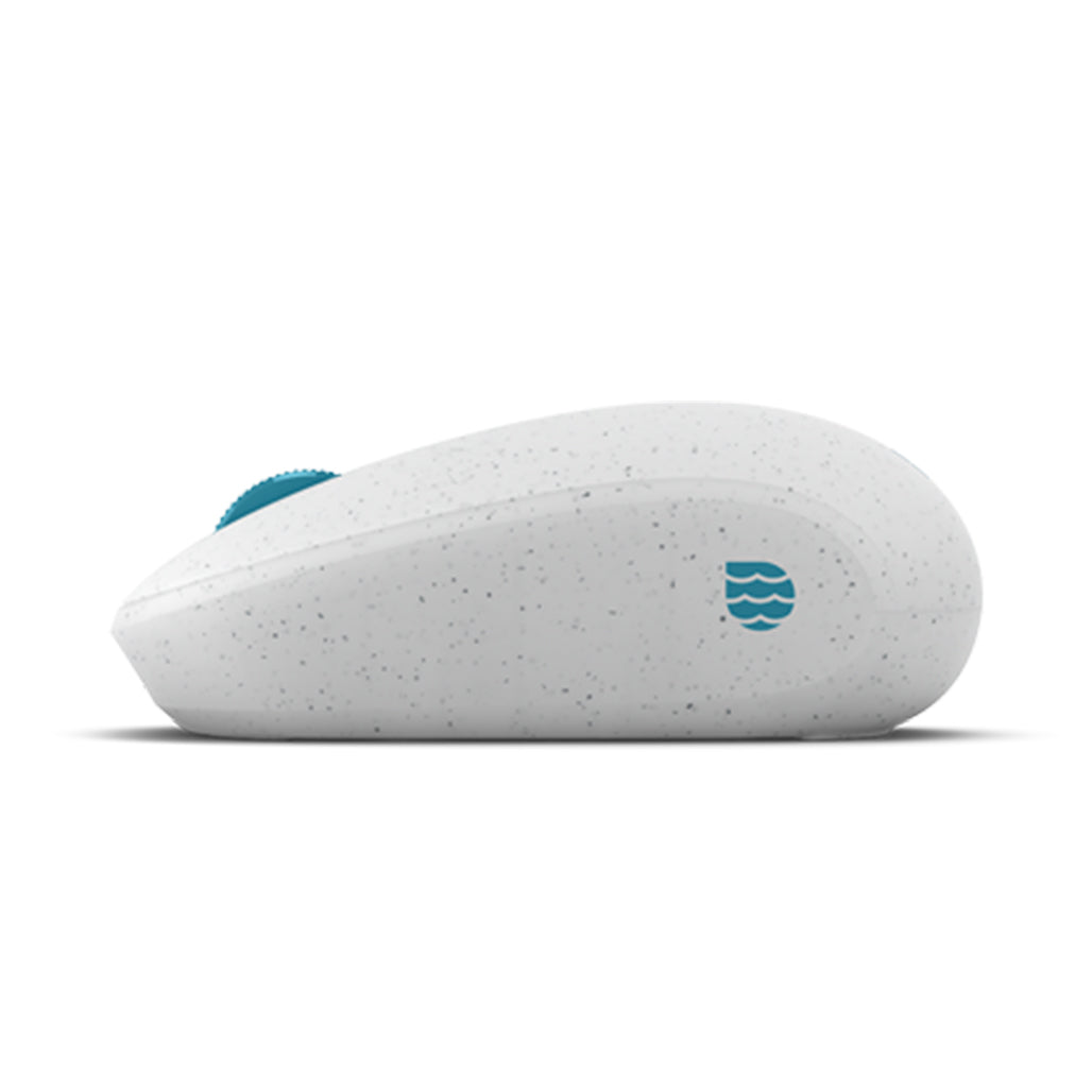 A Photo Of Microsoft Ocean Plastic Mouse - White | Eco-Friendly Design