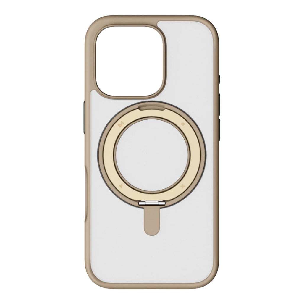 A Photo Of Momax CaseForm Roller iPhone 16 Pro Max Case with MagSafe, 360° Ring Stand & Full-Body Protection
