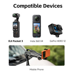 A Photo Of Movmax Blade Arm for DJI Pocket 3, Insta360 X4, and GoPro HERO 12 – Vibration-Reducing Mount with N2 Arm Technology & Adjustable Counterweight