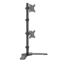 KALOC/ZENO MT602 Adjustable Vertical Dual Monitor Arm for 17 to 27" Screens – Tilt, Swivel, Rotate, and Hidden Cable Management