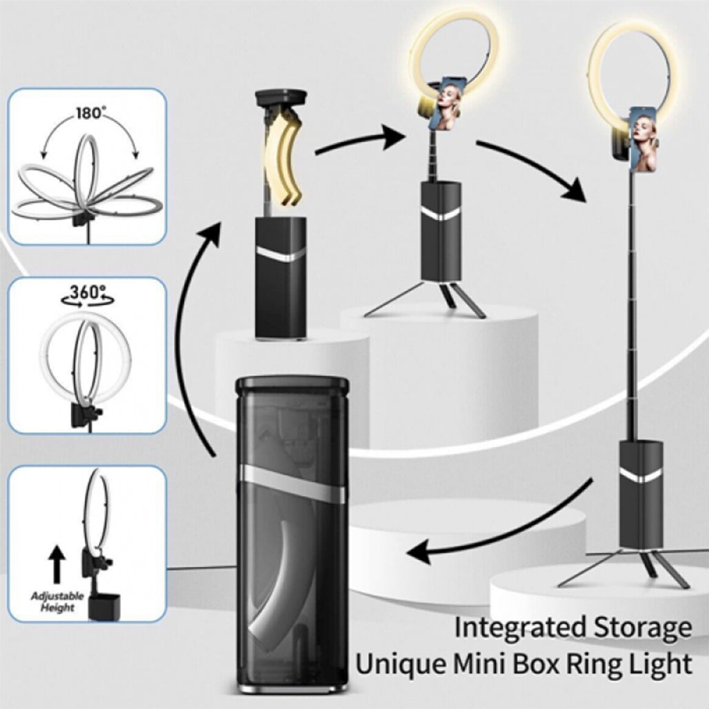 A Photo Of Multifunctional Folding Fill Light YY-1 Portable LED Ring Light