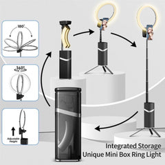 A Photo Of Multifunctional Folding Fill Light YY-1 Portable LED Ring Light