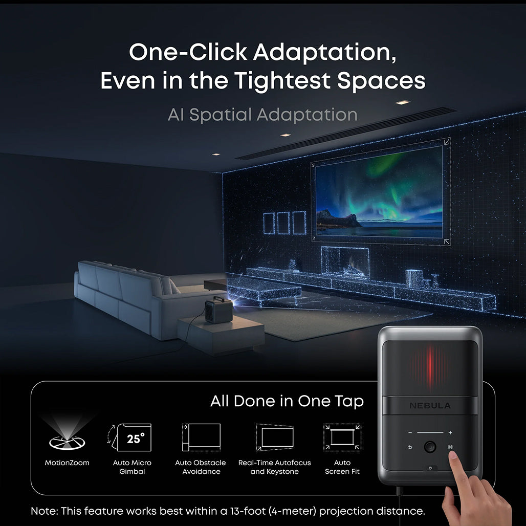 A Photo Of Nebula X1 - 4K Triple Laser Projector with Micro Gimbal