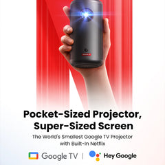 A Photo Of Nebula Capsule 3 - 1080p Mini Google TV Projector