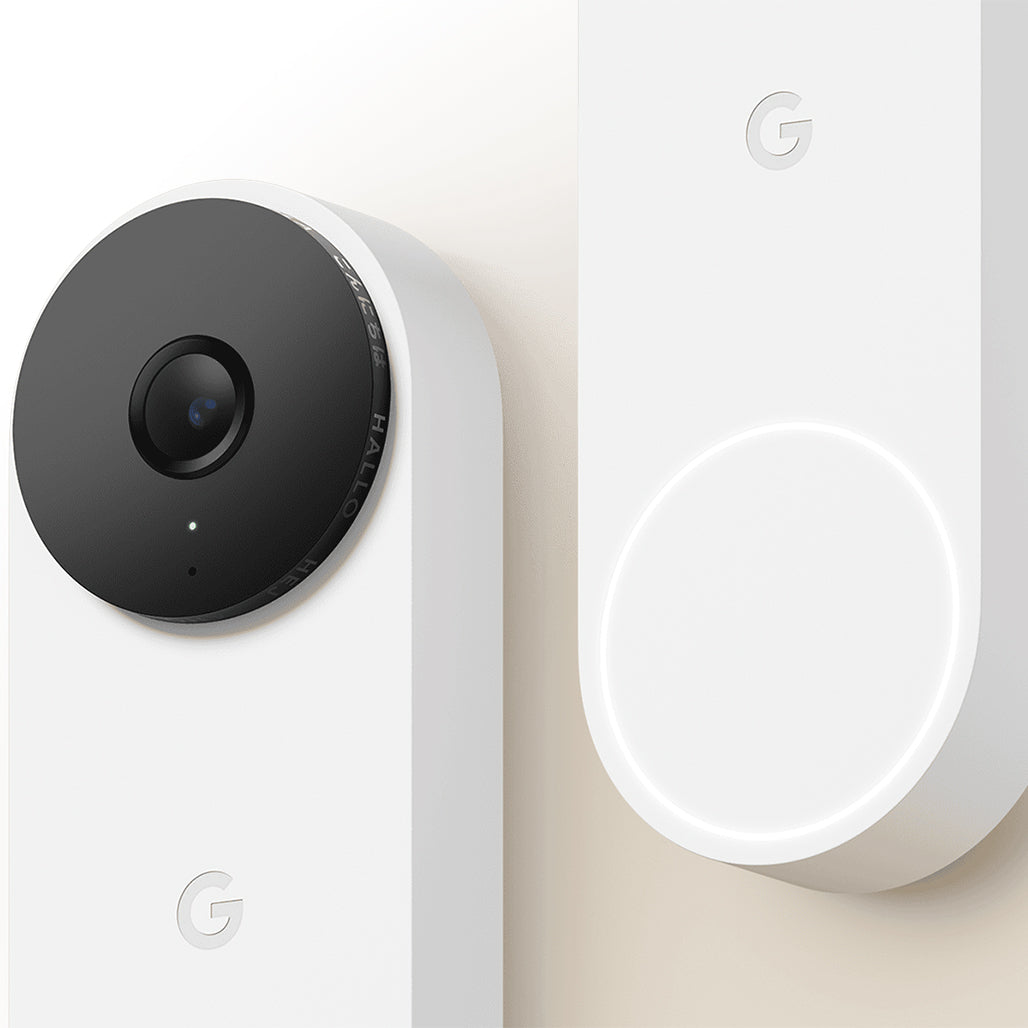 A Photo Of Google Nest Wi-Fi Video Doorbell - Battery Operated, Wireless Security in Ash Gray