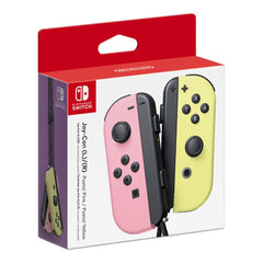 A Photo Of Nintendo Joy-Con (L/R) Pastel Pink and Pastel Yellow Controllers