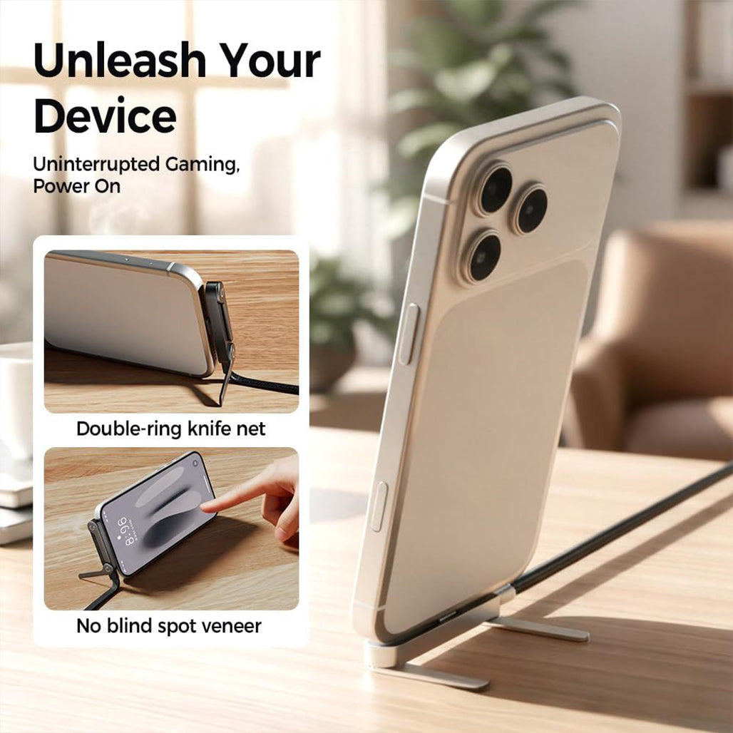 A Photo Of Nivro 2-in-1 Stand Charging Cable 1.5M - 240W Fast Charging USB Cable
