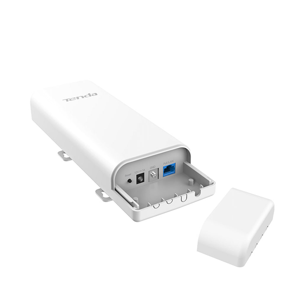 A Photo Of Tenda O6 Outdoor N450 Power-over-Ethernet 5 GHz Point-to-Point CPE – 16 dBi Gigabit Bridge