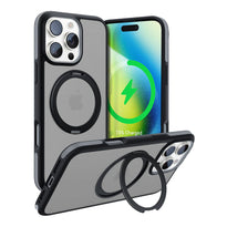 Torras Ostand R Fusion Case with 360° Rotating Stand for iPhone 16 Pro Max – Military-Grade Protection and Fingerprint Resistance