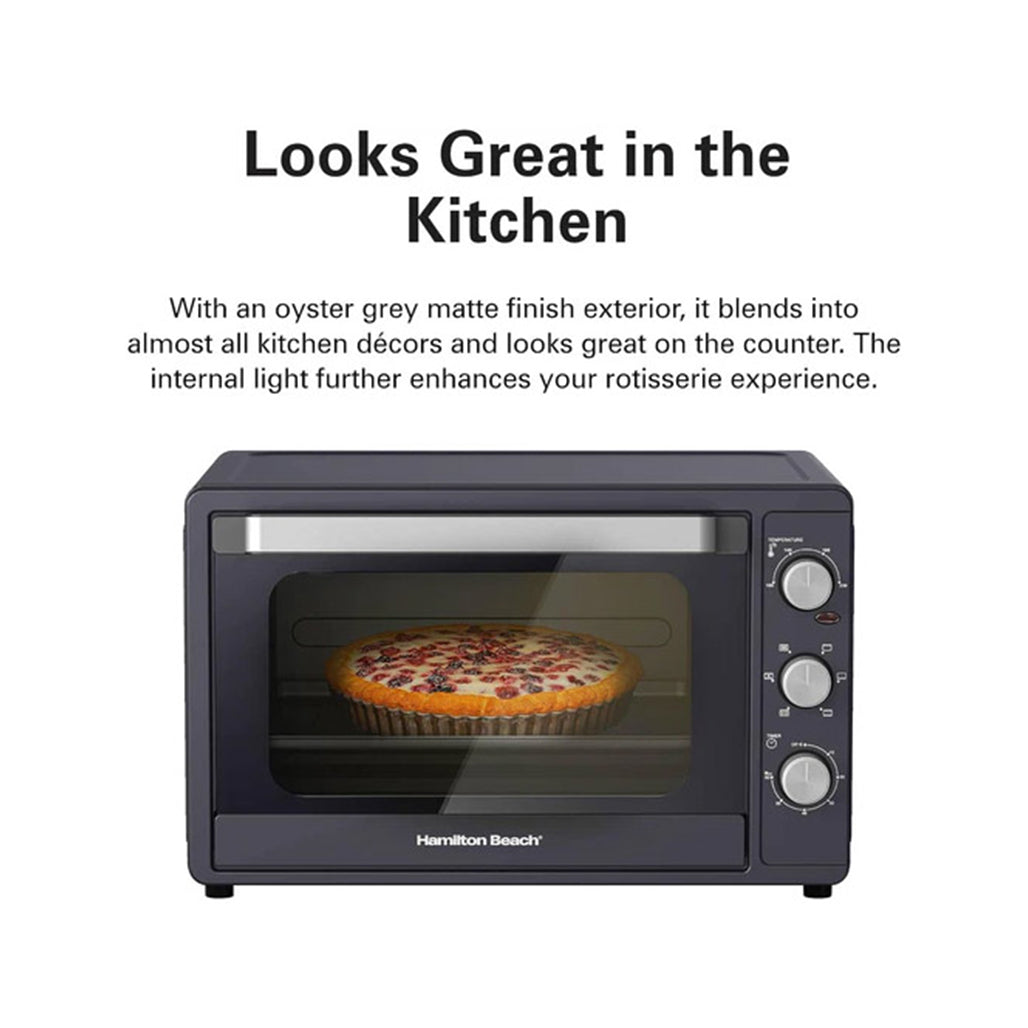 A Photo Of Hamilton Beach Convection Toaster Oven – 55L Rotisserie, Bake, Broil & Grill Multifunction Oven