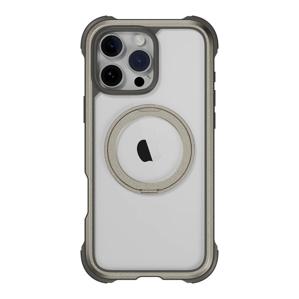A Photo Of Mageasy Odyssey iPhone 16 Pro Max Case with 360° Magnetic Stand | Military-Grade Drop Protection & MagSafe Compatibility